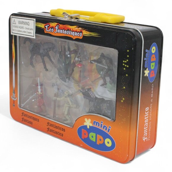 Papo Mini Les Fantastiques Fantasy Figures In Tin Carry Case - Picture 2 of 7
